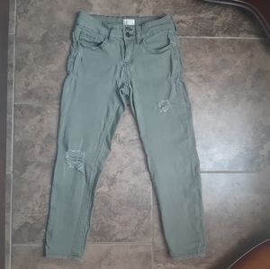 SO Authentic Amer. Heritage Army Green Capri Jeans
